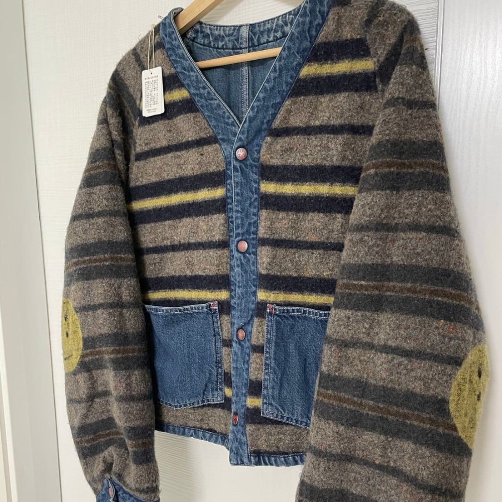 KAPITAL 11.5oz Denim RAINBOWY Lining Railroad Jacket - Picture 6 of 9